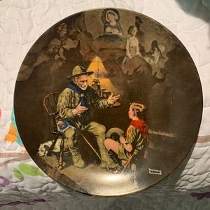 Knowles Collectible Plate “The Old Scout” by Norman Rockwell